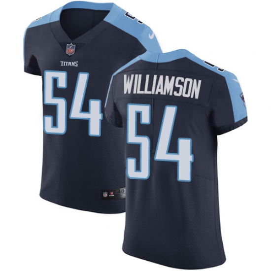 Men's Nike Tennessee Titans #54 Avery Williamson Navy Blue Alternate Vapor Untouchable Elite Player NFL Jersey - Ujersey