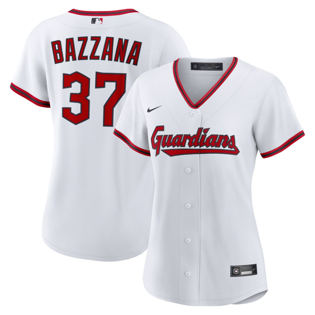 Women's Cleveland Guardians Travis Bazzana Nike White Home Replica Jersey - Ujersey
