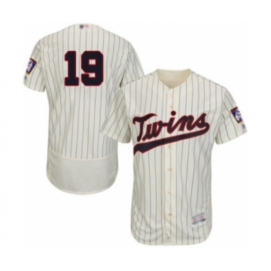 Men's Minnesota Twins #19 Ryne Harper Authentic Cream Alternate Flex Base Authentic Collection Baseball Player Jersey - Ujersey