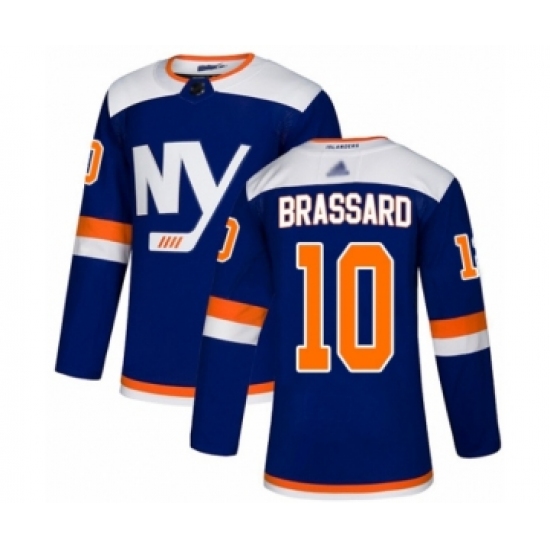 Youth New York Islanders #10 Derick Brassard Authentic Blue Alternate Hockey Jersey