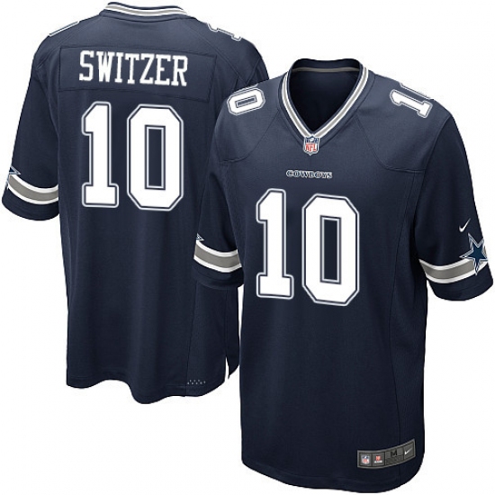 Men's Nike Dallas Cowboys #10 Ryan Switzer Game Navy Blue Team Color NFL Jersey - Ujersey