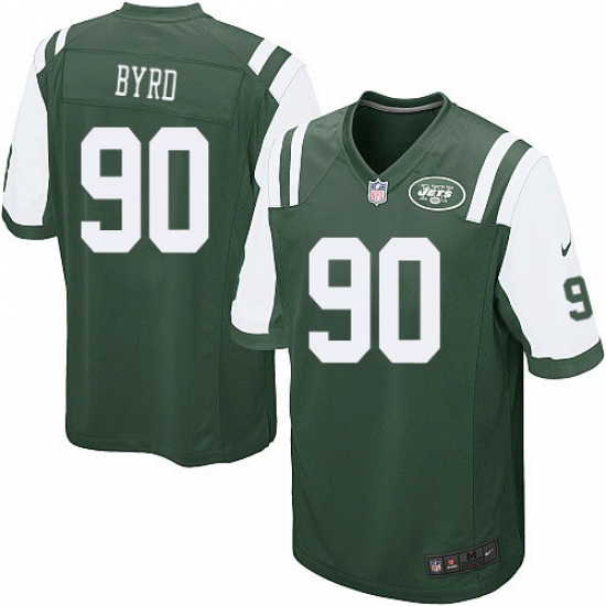 Men's Nike New York Jets #90 Dennis Byrd Game Green Team Color NFL Jersey - Ujersey