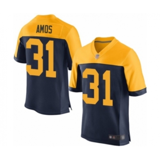 Men's Green Bay Packers #31 Adrian Amos Elite Navy Blue Alternate Football Jersey - Ujersey