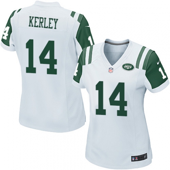 Women's Nike New York Jets #14 Jeremy Kerley Game White NFL Jersey - Ujersey