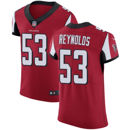 Men's Nike Atlanta Falcons #53 LaRoy Reynolds Red Team Color Vapor Untouchable Elite Player NFL Jersey - Ujersey
