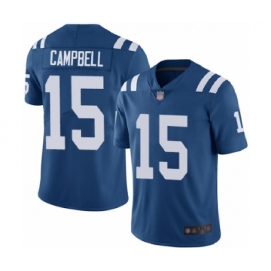 Men's Indianapolis Colts #15 Parris Campbell Royal Blue Team Color Vapor Untouchable Limited Player Football Jersey - Ujersey
