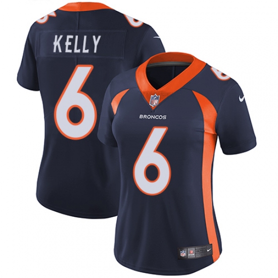 Women's Nike Denver Broncos #6 Chad Kelly Navy Blue Alternate Vapor Untouchable Limited Player NFL Jersey - Ujersey