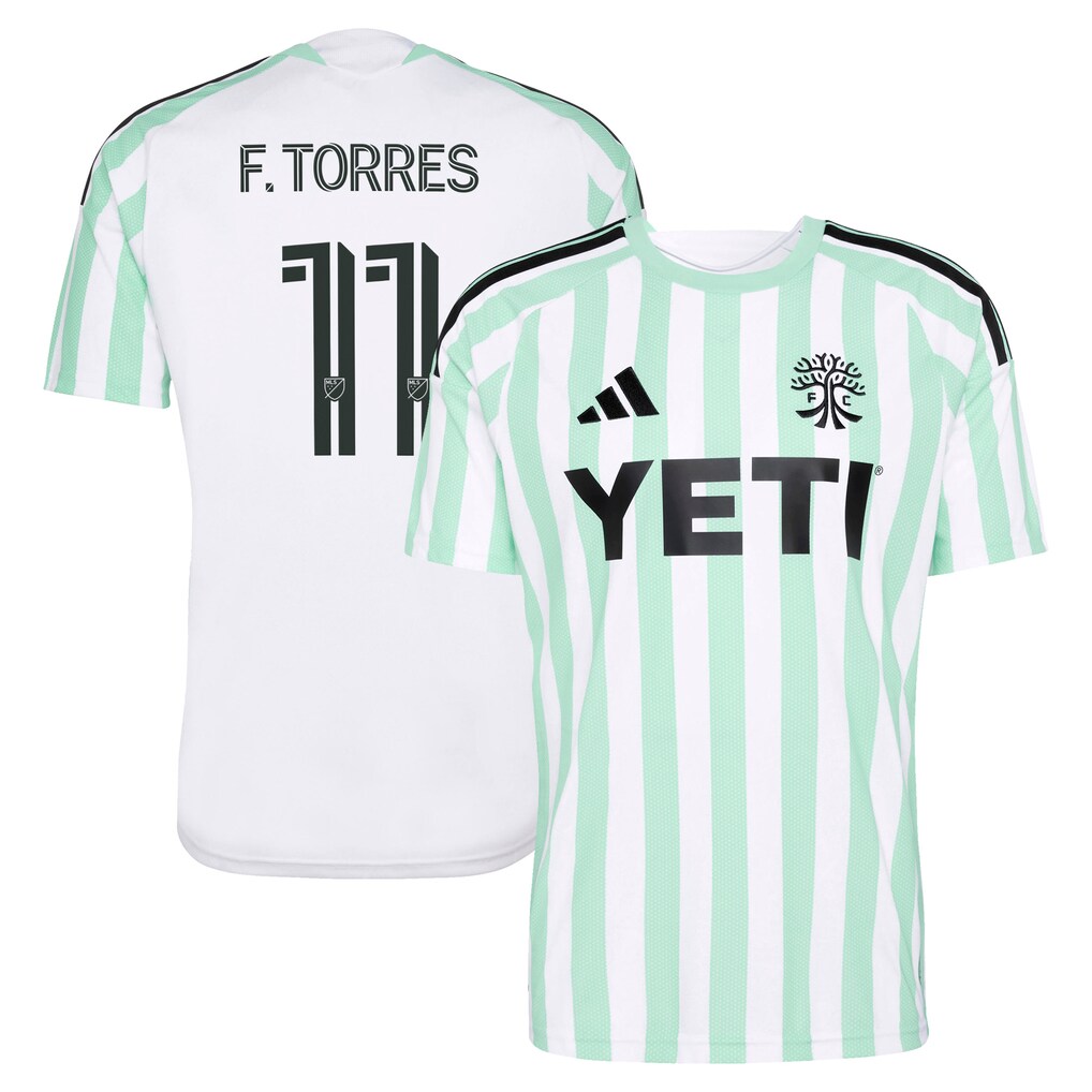 Men's Austin FC Facundo Torres adidas White 2026 The Rooted Kit Replica Jersey - Ujersey
