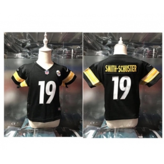 Nike Pittsburgh Steelers #19 JuJu Smith-Schuster Black Toddlers Jersey - Ujersey