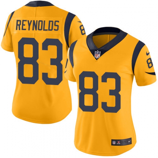 Women's Nike Los Angeles Rams #83 Josh Reynolds Limited Gold Rush Vapor Untouchable NFL Jersey - Ujersey