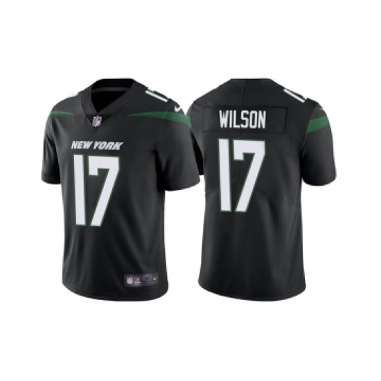 Men's New York Jets #17 Garrett Wilson 2022 Black Vapor Untouchable Limited Stitched Jersey - Ujersey