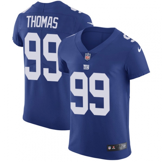 Men's Nike New York Giants #99 Robert Thomas Elite Royal Blue Team Color NFL Jersey - Ujersey