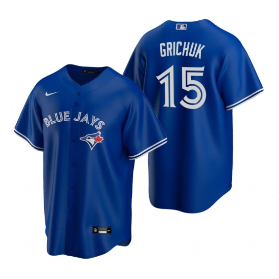 Men's Nike Toronto Blue Jays #15 Randal Grichuk Royal Alternate Stitched Baseball Jersey - Ujersey