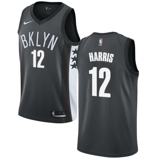 Women's Nike Brooklyn Nets #12 Joe Harris Swingman Gray NBA Jersey Statement Edition - Ujersey