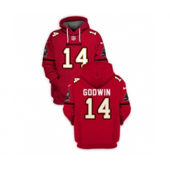 Men's Tampa Bay Buccaneers #14 Chris Godwin 2021 Red Pullover Football Hoodie - Ujersey