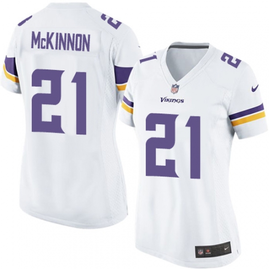 Women's Nike Minnesota Vikings #21 Jerick McKinnon Game White NFL Jersey - Ujersey