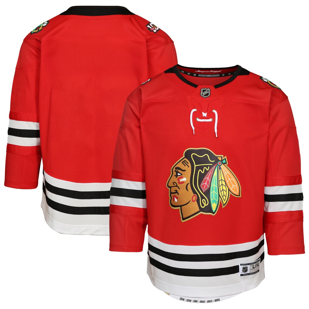 Youth Chicago Blackhawks Red Centennial Premier Jersey - Ujersey NFL Shop