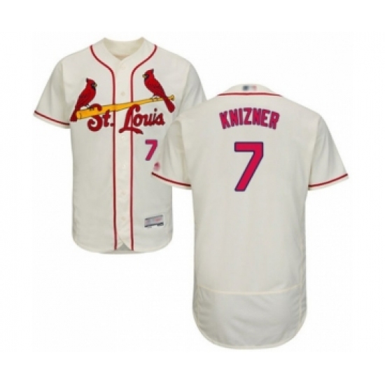 Men's St. Louis Cardinals #7 Andrew Knizner Cream Alternate Flex Base Authentic Collection Baseball Player Jersey - Ujersey