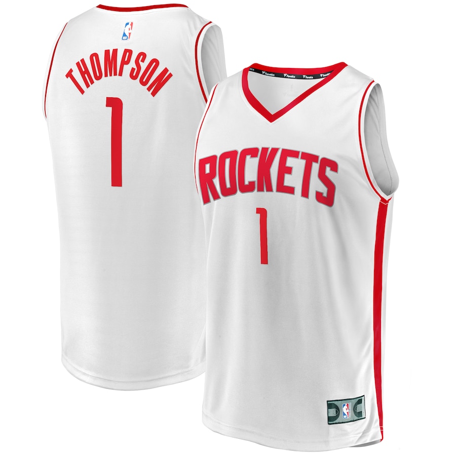 Men's Houston Rockets Amen Thompson Fanatics White Fast Break Replica Player Jersey - Association Edition - Ujersey NHL