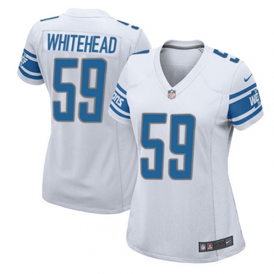 Women's Nike Detroit Lions #59 Tahir Whitehead Game White NFL Jersey - Ujersey