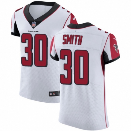 Men's Nike Atlanta Falcons #30 Ito Smith White Vapor Untouchable Elite Player NFL Jersey - Ujersey