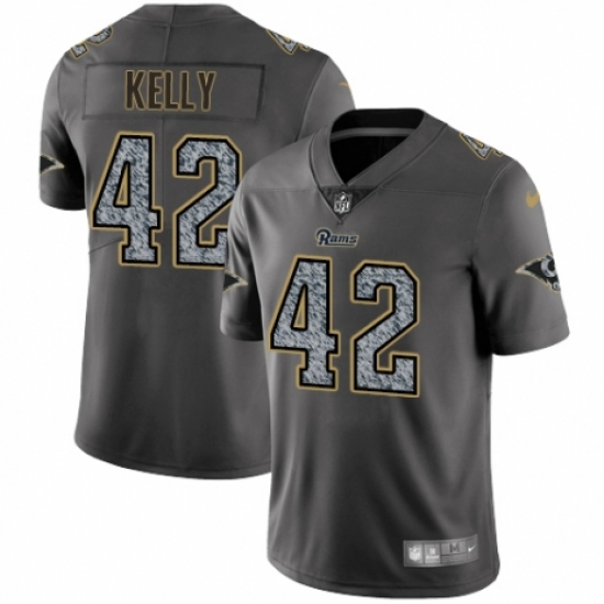 Youth Nike Los Angeles Rams #42 John Kelly Gray Static Vapor Untouchable Limited NFL Jersey - Ujersey