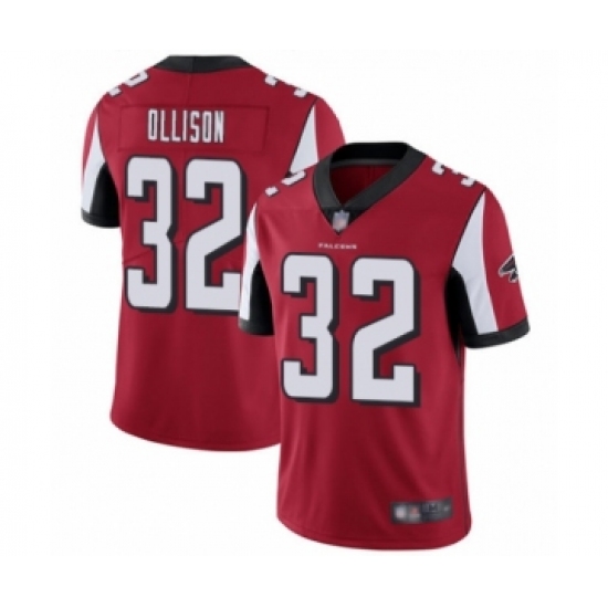 Youth Atlanta Falcons #32 Qadree Ollison Red Team Color Vapor Untouchable Limited Player Football Jersey - Ujersey