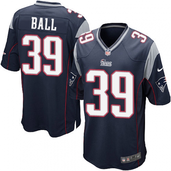Men's Nike New England Patriots #39 Montee Ball Game Navy Blue Team Color NFL Jersey - Ujersey