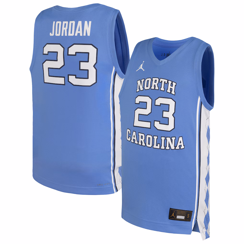 Youth Nike Michael Jordan Carolina Blue North Carolina Tar Heels Replica Basketball Jersey - Ujersey Shop