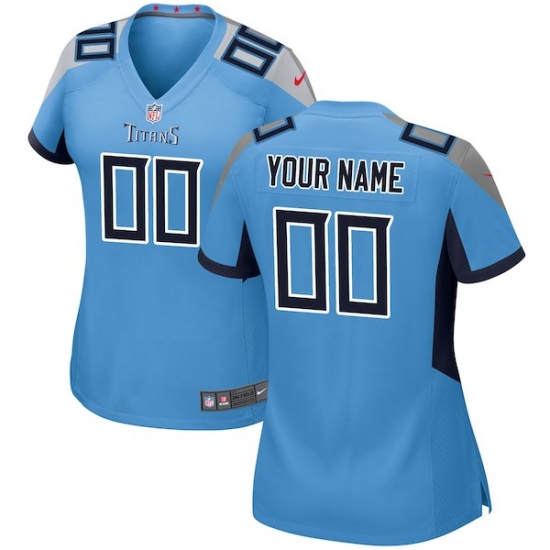 Women's Tennessee Titans Nike Light Blue 2018 Custom Game Jersey - Ujersey