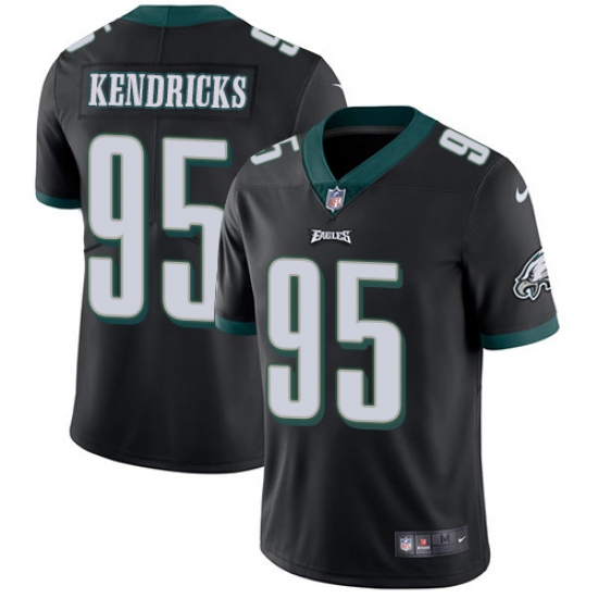 Youth Nike Philadelphia Eagles #95 Mychal Kendricks Black Alternate Vapor Untouchable Limited Player NFL Jersey - Ujersey