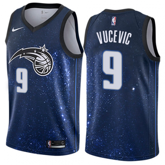 Youth Nike Orlando Magic #9 Nikola Vucevic Swingman Blue NBA Jersey - City Edition - Ujersey