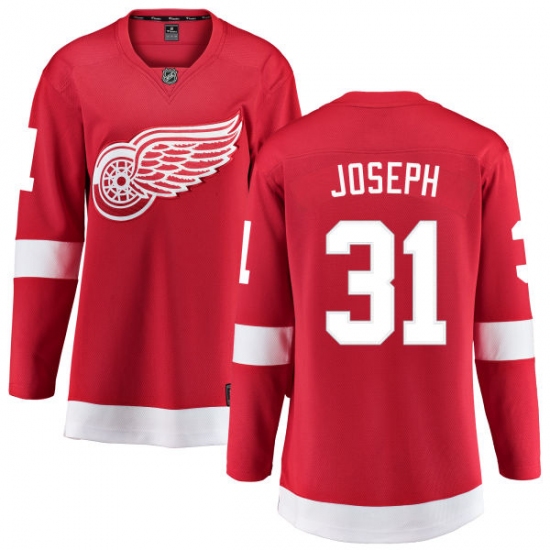 Women's Detroit Red Wings #31 Curtis Joseph Fanatics Branded Red Home Breakaway NHL Jersey