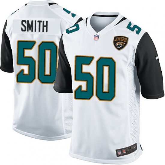 Men's Nike Jacksonville Jaguars #50 Telvin Smith Game White NFL Jersey - Ujersey