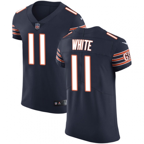 Men's Nike Chicago Bears #11 Kevin White Navy Blue Team Color Vapor Untouchable Elite Player NFL Jersey - Ujersey