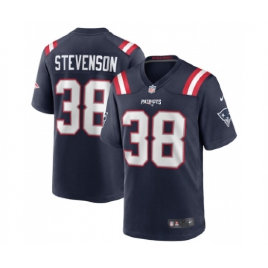 Men's New England Patriots #38 Rhamondre Stevenson Navy Limited Stitched Game Jersey - Ujersey