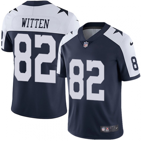 Youth Nike Dallas Cowboys #82 Jason Witten Navy Blue Throwback Alternate Vapor Untouchable Limited Player NFL Jersey - Ujersey