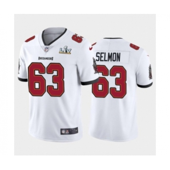 Youth Tampa Bay Buccaneers #63 Lee Roy Selmon White Super Bowl LV Jersey - Ujersey