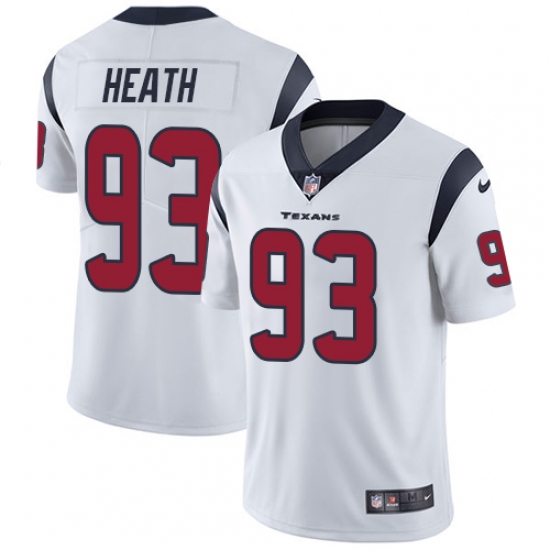 Men's Nike Houston Texans #93 Joel Heath White Vapor Untouchable Limited Player NFL Jersey - Ujersey