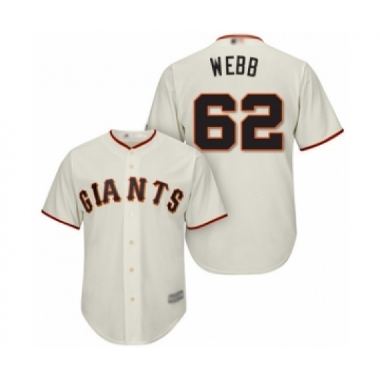 Youth San Francisco Giants #62 Logan Webb Authentic Cream Home Cool Base Baseball Player Jersey - Ujersey