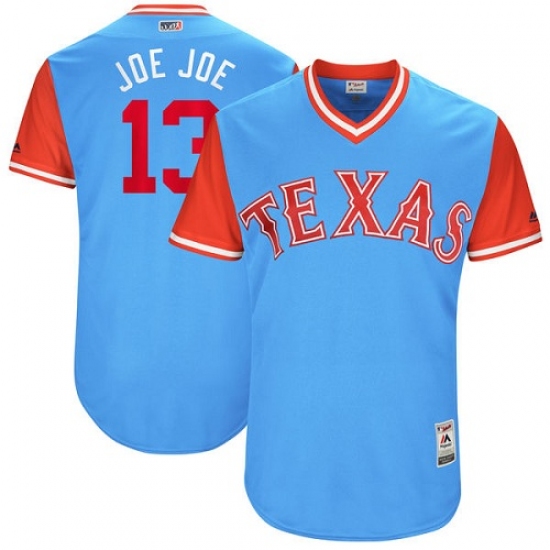 Men's Majestic Texas Rangers #13 Joey Gallo 