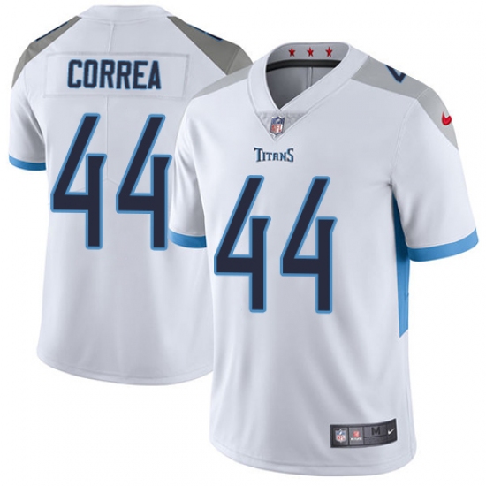 Men Nike Tennessee Titans #44 Kamalei Correa White Vapor Untouchable Limited Player NFL Jersey - Ujersey
