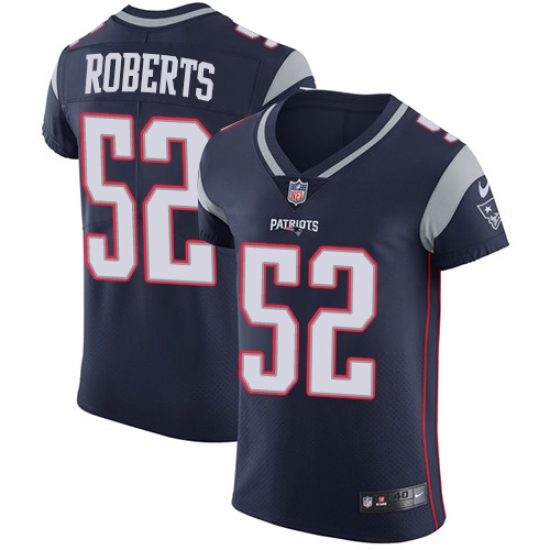 Men's Nike New England Patriots #52 Elandon Roberts Navy Blue Team Color Vapor Untouchable Elite Player NFL Jersey - Ujersey