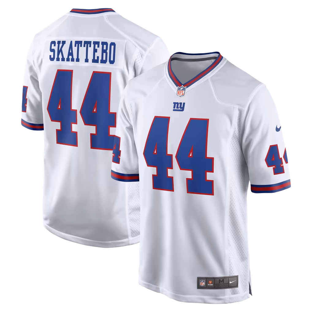 Men's New York Giants Cam Skattebo Nike White Alternate Vintage White Game Jersey - U-jersey