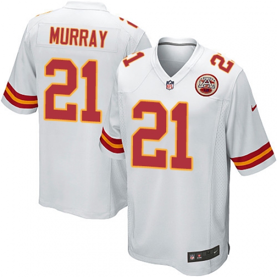 Men's Nike Kansas City Chiefs #21 Eric Murray Game White NFL Jersey - Ujersey