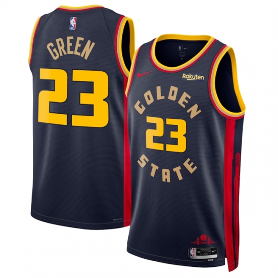 Men's Golden State Warriors #23 Draymond Green Navy 2024-25 City Edition Stitched Basketball Jersey - Ujersey
