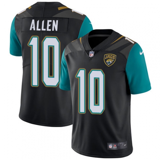 Men's Nike Jacksonville Jaguars #10 Brandon Allen Black Alternate Vapor Untouchable Limited Player NFL Jersey - Ujersey