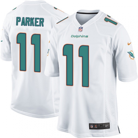 Men's Nike Miami Dolphins #11 DeVante Parker Game White NFL Jersey - Ujersey