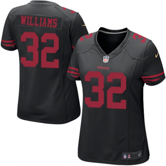 Women's Nike San Francisco 49ers #32 Joe Williams Game Black NFL Jersey - Ujersey