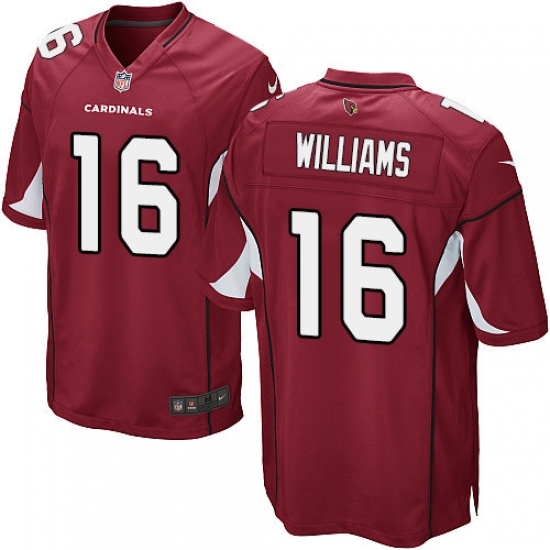 Men's Nike Arizona Cardinals #16 Chad Williams Game Red Team Color NFL Jersey - Ujersey